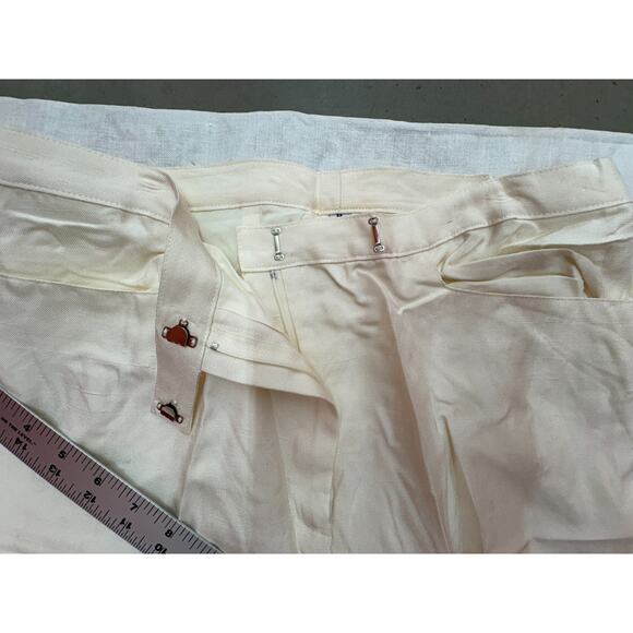 Noviello Bloom Silk 2‑Piece Pant Suit Size 8 Ivory Blush Made in USA Womens - Picture 11 of 16